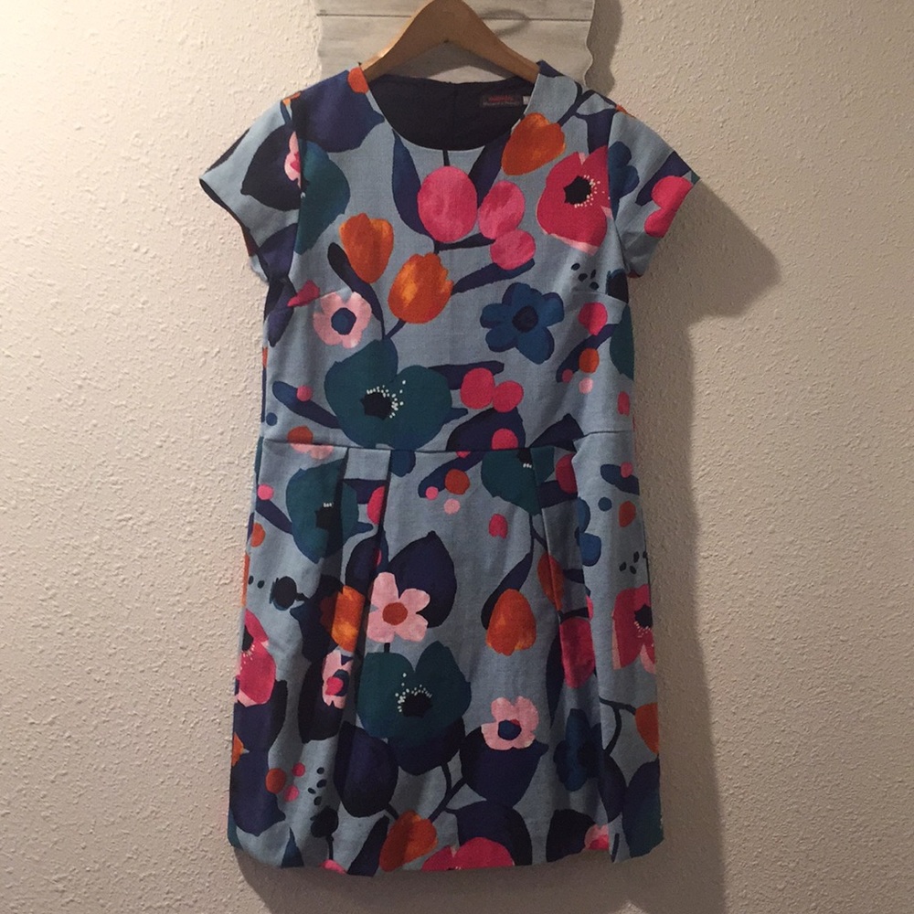 European Designer Catimini Floral Print Dress